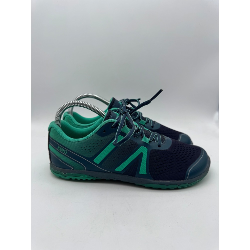 Xero Shoes HFS II‎ Womens 7 Teal Navy Minimalist Barefoot Running Shoes XY02-06